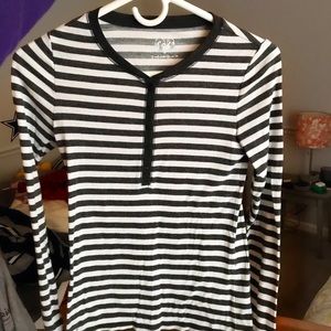 striped pajama shirt!!